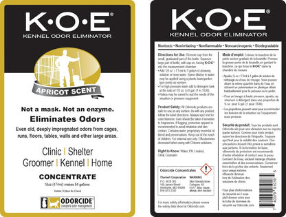 K.O.E. 16oz Concentrate - Kennel Odor Neutralizer